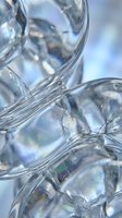 Abstract transparent bubbles with iridescent reflections creating dreamy ethereal atmosphere for modern design projects and creative backgrounds.