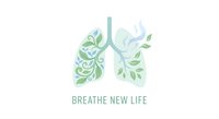 Lungs filled with green leaves and fresh air swirls symbolizing healthy breathing, respiratory wellness and clean environment for medical healthcare concepts.