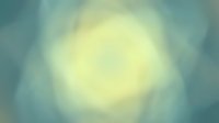 Glowing yellow orb radiating soft light through misty teal and blue atmosphere, creating ethereal glow effect for mystical, spiritual, or abstract design projects.