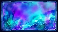 Vibrant digital landscape with neon cyan and magenta gradients, circuit patterns, and glowing data elements. Tech background for web design, gaming, and digital projects.