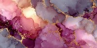 Abstract watercolor background with purple pink gold marble texture for luxury design projects and elegant branding materials.