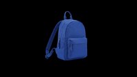 Blue backpack isolated on transparent background, ready for stickers, print on demand, T-shirt design, clipart, sublimation, and digital craft projects.