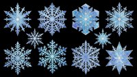 Snowflake designs in various intricate patterns, isolated on transparent background. Perfect for winter crafts, t-shirt designs, stickers, sublimation, print-on-demand products, and holiday clipart projects.