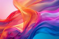 Vibrant flowing abstract waves in orange, pink, purple and blue create dynamic motion and energy, perfect for modern backgrounds and creative design projects.
