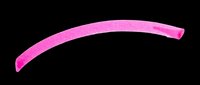 Bright pink curved tube isolated on transparent background, ready for design use on t-shirts, stickers, clipart, print-on-demand products, and sublimation projects.
