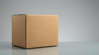 Brown cardboard shipping box isolated on white background for packaging delivery and logistics business needs.