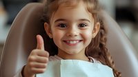 Young Hispanic girl with curly hair showing thumbs up gesture and bright smile, expressing positivity and confidence in casual setting. Perfect for education or healthcare themes.