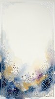 Elegant ornamental frame with watercolor gradient featuring blue, gold, and purple tones, decorative corner flourishes, stars and swirls, isolated on white background for invitations, certificates, and design projects.