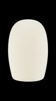 Cream pumice stone with rounded edges isolated on transparent background, ready for beauty, skincare, and wellness design projects including print-on-demand and sublimation products.