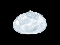 Clear dome lid for food containers, bakery boxes, and takeout packaging isolated on transparent background. Ready for design use on product mockups, packaging templates, and commercial graphics.