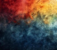 Abstract cosmic background with dramatic red and orange nebula transitioning into deep blue space, perfect for astronomy themes or mystical design projects.