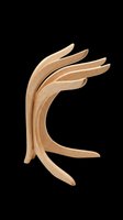 Wooden hand gesture isolated on transparent background, ready for design use on t-shirts, clipart, stickers, print-on-demand products, and sublimation projects.