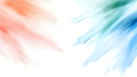 Abstract diagonal brush strokes in coral pink and turquoise blue colors create soft gradient effect on white background, modern minimalist artistic composition.