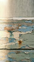 Weathered wooden surface with peeling blue and white paint layers creating rustic texture for vintage design projects and shabby chic decor backgrounds.