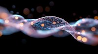 Ethereal glowing wave with water drops and bokeh lights on black background creates magical atmosphere. Macro photography captures delicate details and light reflections.