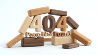 404 error message made from wooden blocks and planks arranged in a pile on white background, representing page not found for web design, digital marketing, and website development projects.