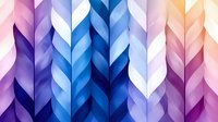 Colorful geometric pattern with braided gradient stripes in purple, blue, and pink hues creating dynamic optical illusion effect. Modern abstract background for design projects.