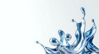 Splashing water in dynamic motion with droplets and waves isolated on white background, suitable for beverage, cosmetics, and design projects.