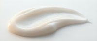 Smooth cream or white cosmetic product sample isolated on white background, suitable for skincare, beauty, and cosmetics design projects.