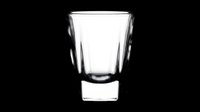 Clear shot glass isolated on transparent background, ready for t-shirt design, clipart, stickers, print on demand, sublimation, and bar menu graphics.