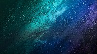 Glowing particles flow across gradient background from teal to deep blue and purple, creating dynamic light effect for digital design, motion graphics, and multimedia projects.