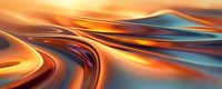 Abstract flowing waves in warm orange and cool blue tones creating dynamic motion blur effect for modern digital art and contemporary design projects.