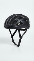Black bicycle helmet with ventilation vents and adjustable chin straps, designed for cycling safety and protection during road biking, mountain biking, and commuting activities.