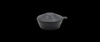 Black cast iron cooking pot with lid isolated on transparent background, ready for kitchen design, recipe graphics, cookware clipart, print-on-demand products and culinary illustrations.