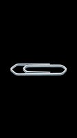 Shiny metal paper clip isolated on transparent background, ready for stickers, clipart, print on demand, T-shirt design, and office supply themed projects.