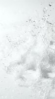 Dynamic water splash with droplets and waves frozen in motion against white background, suitable for beverage, cosmetics, wellness and refreshment product marketing.