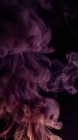 Purple and pink smoke swirling against a dark black background, creating abstract flowing shapes for wallpapers, posters, and creative design projects.