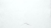 Minimalist mountain peak line drawing on white background, isolated design element suitable for logos, branding, and graphic design projects.