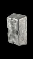 Weathered galvanized metal electrical box isolated on transparent background, ready for design use in t-shirts, clipart, stickers, print-on-demand products, and sublimation projects.
