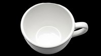 White ceramic mug isolated on transparent background, ready for t-shirt design, clipart, stickers, sublimation, and print-on-demand products.