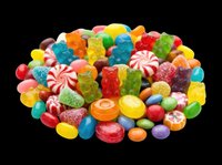 Colorful assortment of gummy candies and lollipops isolated on transparent background, ready for clipart, t-shirt design, stickers, print-on-demand products, and sublimation projects.