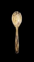 Watercolor wooden spoon isolated on transparent background, cut out and ready for stickers, T-shirt design, clipart, sublimation, and print on demand projects.