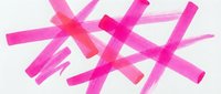 Bright magenta and pink adhesive tape strips arranged in overlapping pattern on white isolated background, ready for design projects.