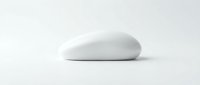 White wireless computer mouse isolated on white background, minimalist design for technology and office concepts.