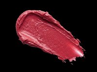 Red lipstick smear swatch isolated on transparent background, glossy creamy texture stroke for beauty, cosmetic, makeup clipart, stickers, print on demand, t-shirt design use.
