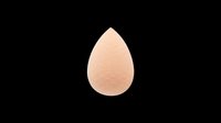 Beige teardrop shape isolated on transparent background, ready for clipart, t-shirt design, stickers, print-on-demand products, and sublimation projects.