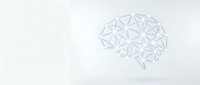 Abstract geometric brain made of connected triangular network on light background representing artificial intelligence and neural connections.