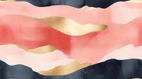 Layered abstract waves in coral, blush, cream, and navy with gold accents create a modern, flowing composition. Suitable for backgrounds, wallpapers, and contemporary design projects.