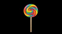 Colorful swirl lollipop on a stick, isolated on transparent background, ready for stickers, t-shirt design, clipart, print on demand, and sublimation projects.