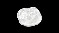 Transparent clear ice cube or crushed ice isolated on transparent background, ready for beverage design, print-on-demand products, t-shirt graphics, stickers, and sublimation projects.