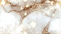 Luxurious beige and gold alcohol ink art with flowing marble texture and shimmering metallic effect. Abstract fluid painting with organic shapes and delicate veining patterns.