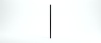 Minimalist black vertical line on clean white background for modern graphic design projects and contemporary layouts.