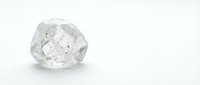 Rough diamond crystal isolated on white background, uncut gemstone for jewelry design and luxury branding.