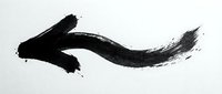 Curved black brushstroke with splatter effect on white background, isolated design element for graphic projects, web design, and creative compositions.