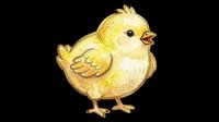 Cute watercolor baby chick isolated on transparent background, ready for Easter clipart, stickers, t-shirt design, print on demand, and sublimation projects.