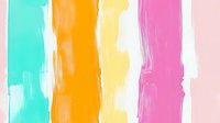 Vibrant watercolor brush strokes in turquoise, orange, yellow and pink create modern vertical striped pattern on white background, artistic abstract summer design.